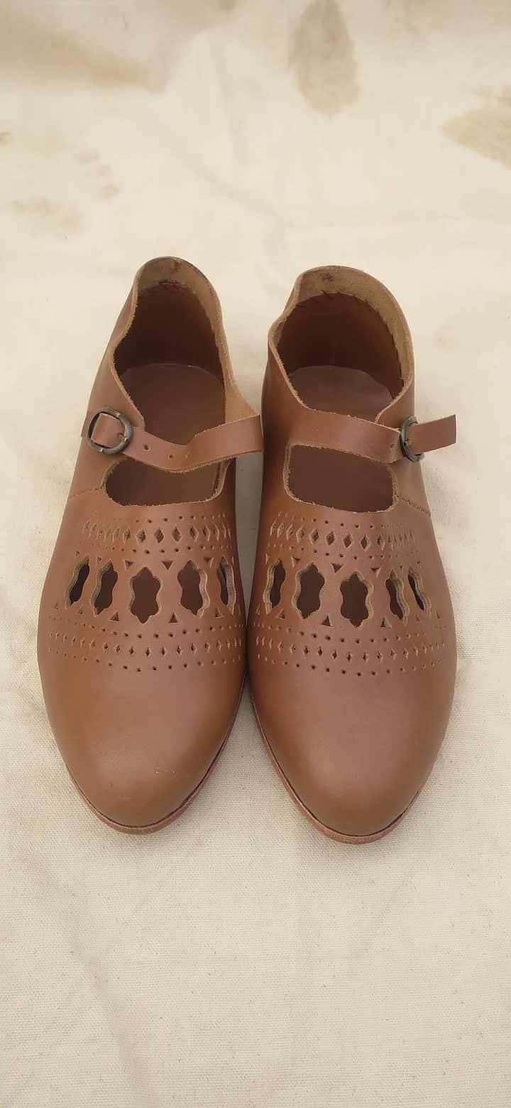 Medieval Women's Pierced Shoes